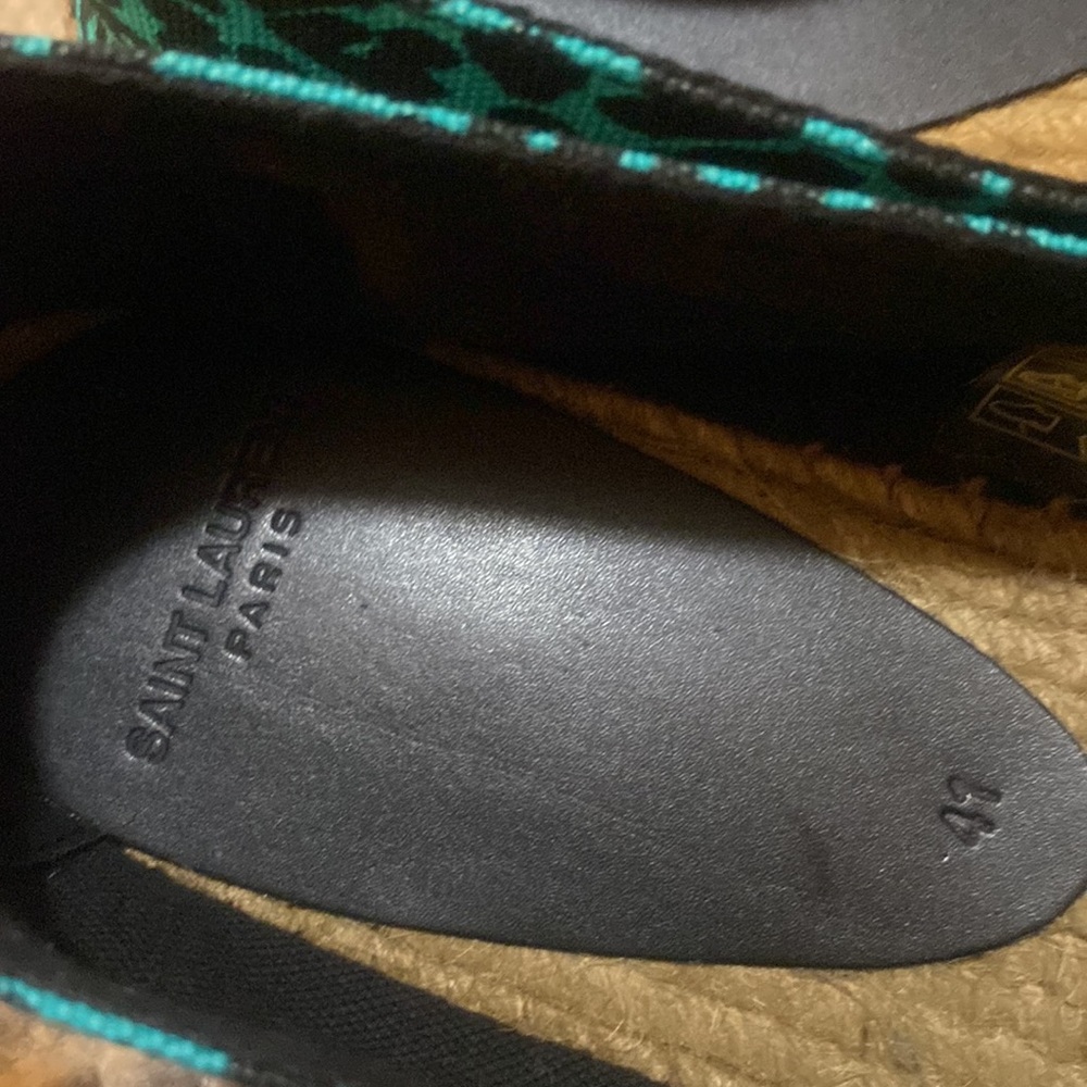 Saint Laurent Espadrille Slip On Signature Flats - Picture 5 of 8